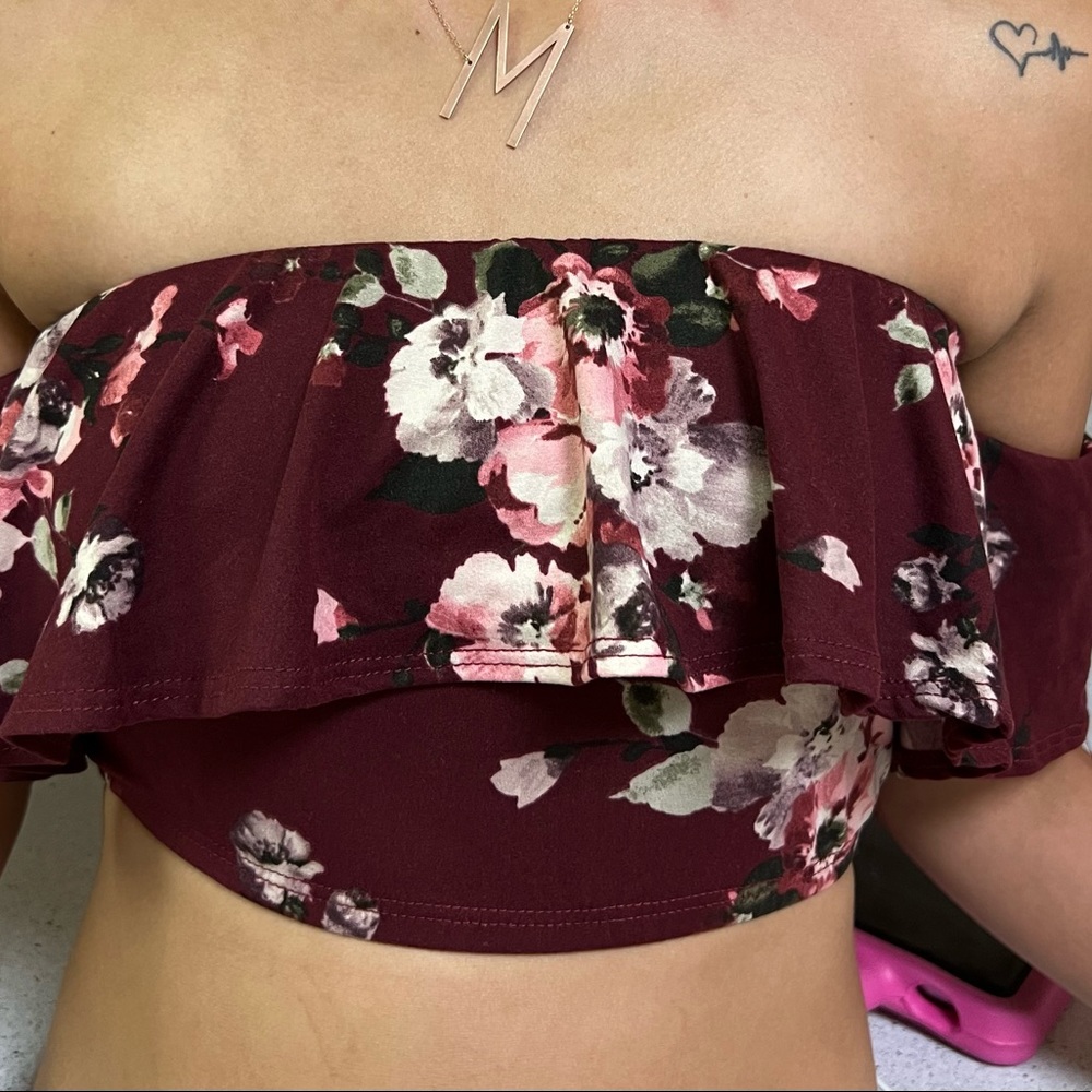 Floral crop top